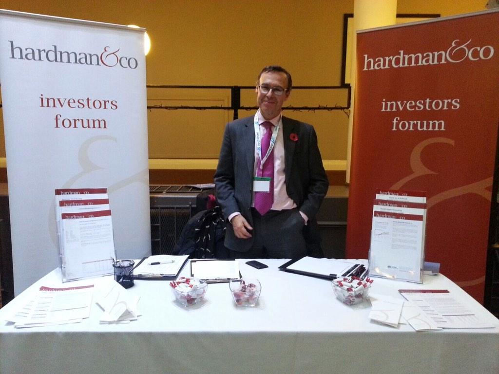 HardmanandCo's tweet photo. #mello2014 come visit our stand for latest equity research on companies, retail bonds, cocoa and much more http://t.co/KjqIjUWvod