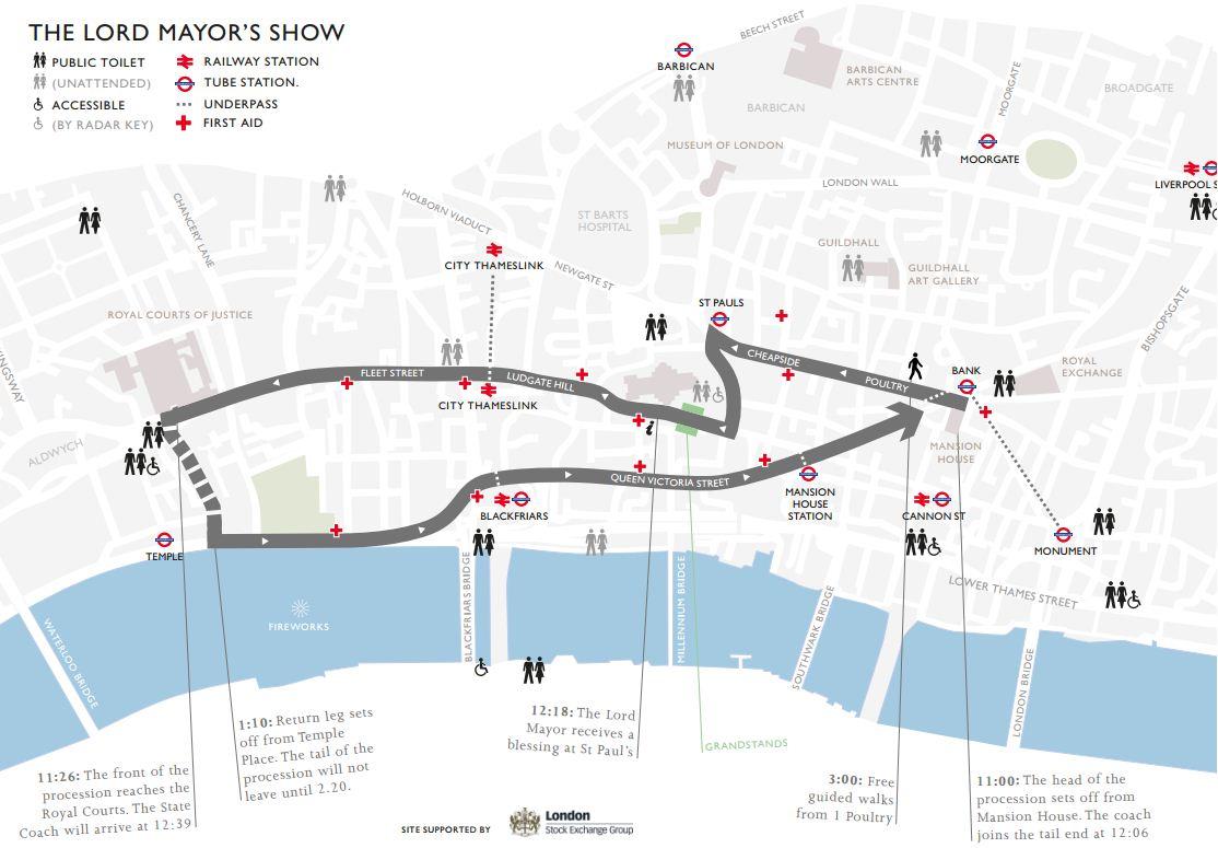 #LordMayorsShow route: Find out the best spots to watch the procession in the City of #London bit.ly/1puGOdZ