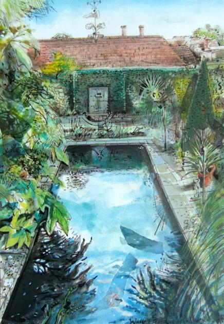 RWS_Art's tweet photo. #snapshot #CultivationCreativity @BanksideGallery @The_RHS @RHSWisley Mark Raggett 'Walled Garden, Wisley' mixedmedia http://t.co/F5a5zX1bGB
