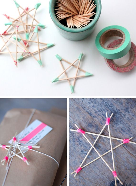 PlanDeChicasMDZ's tweet photo. Finde #diy MT @WachiShop: Vamos a llenar el viernes de estrellas! Palillos, un poco de #washitape y voilà! http://t.co/QssEfgeyOt