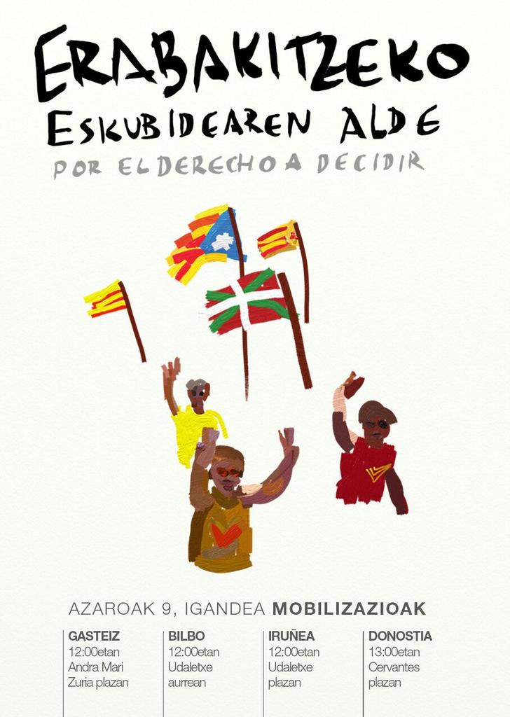 sortuEH's tweet photo. Erabakitzeko eskubidearen aldeko mobilizazioak igandean #9N2014 http://t.co/i06AGTHxQK