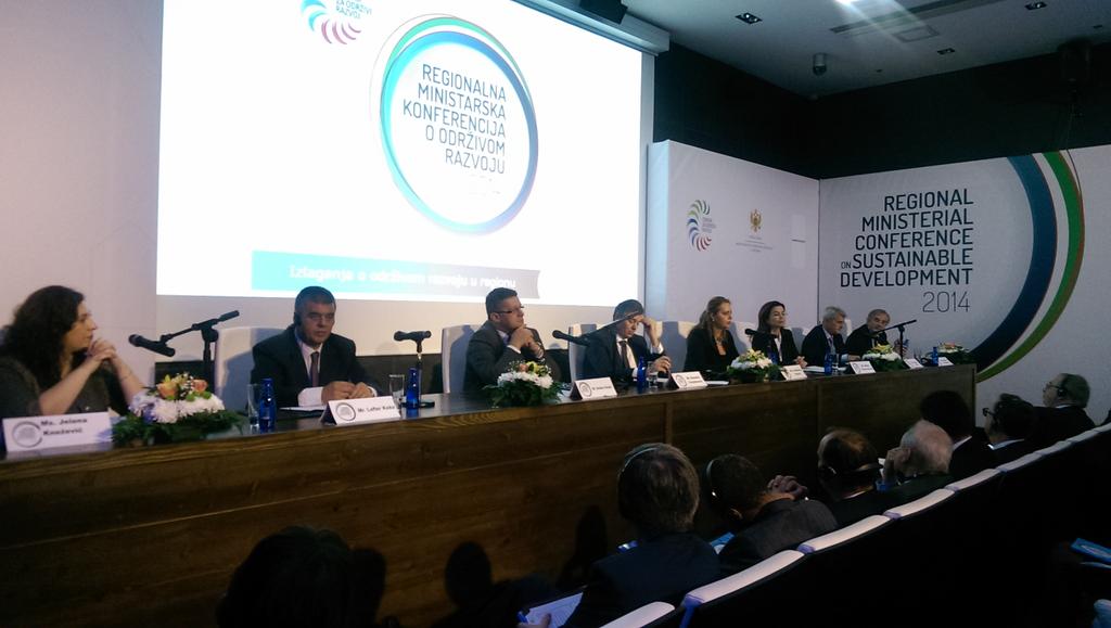 UNDP_Montenegro's tweet image. #SDGs connecting countries in the Western Balkan region, at the high-level panel #RCSD2014 in #Montenegro.