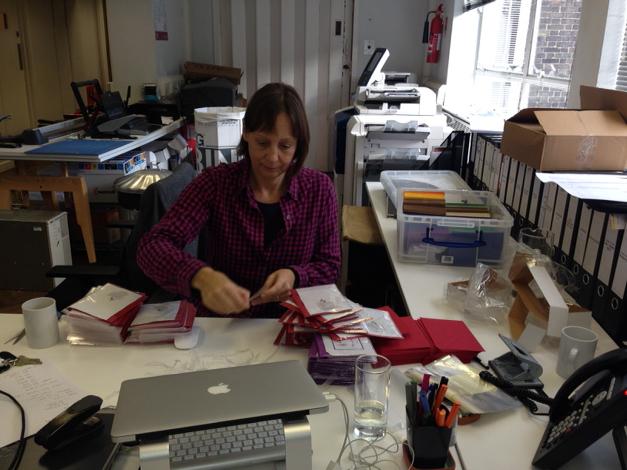 Trying to keep up with the demand - Good Book Company Christmas cards flying out of the office and selling fast.