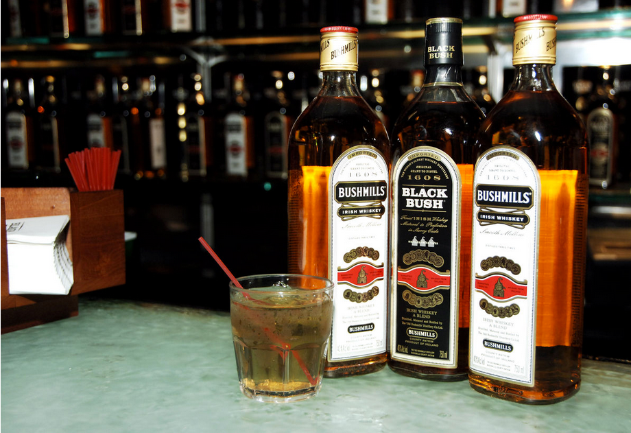 AndrewWarner's tweet photo. I read this article about Bushmills &amp; something about the middle bottle's name felt odd.  http://t.co/bPZTF5AH1L http://t.co/ki7jdRNXi0