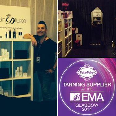 #TeamFakeBake @VicFakeBake <a href="/CraigBeautyBoy/">Craig A Wilson</a> getting ready for MTV EMA backstage! #TanningSupplier #Glasgow #Proud