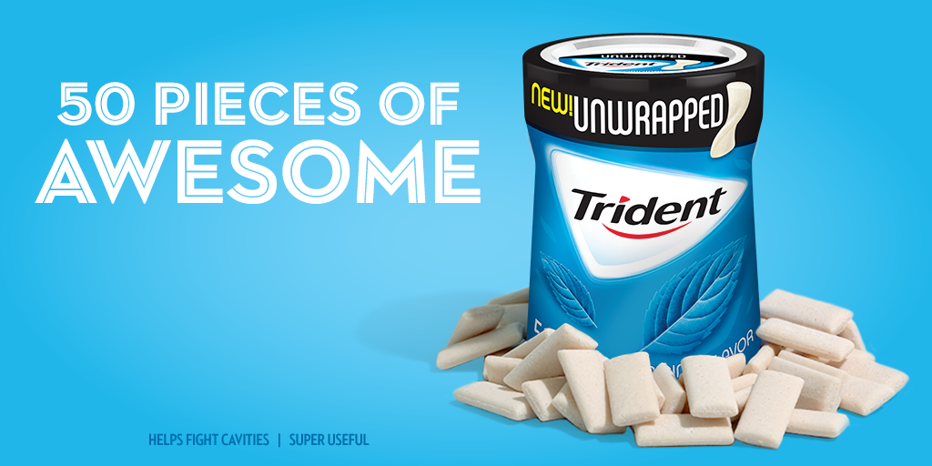 Trident Gum New Trident Unwrapped 50 Pieces No Wrappers Http T Co 2veknss5sf Twitter