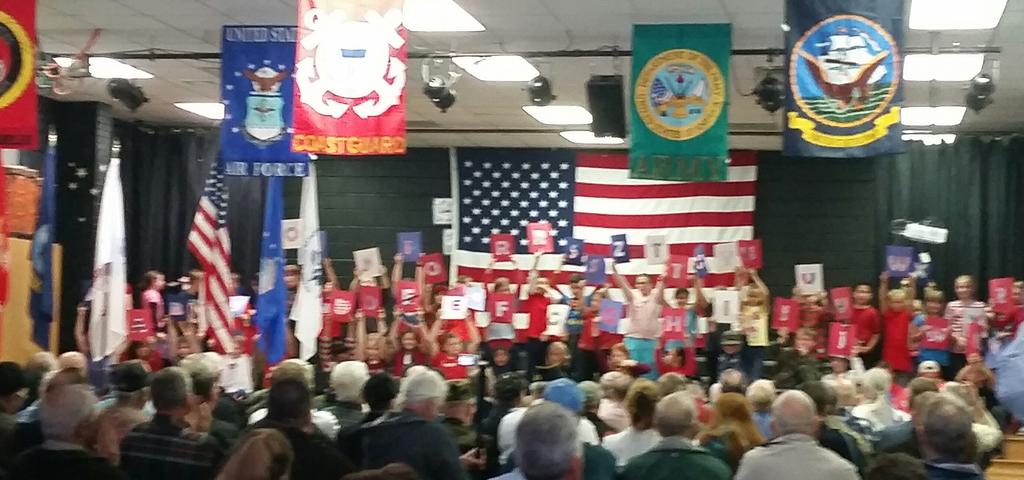<a href="/ParkwayPatriots/">Parkway School</a> celebrating the service of our nation's veterans. #WeAreWatauga