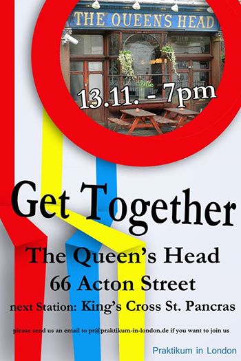 SHouseshare's tweet photo. Join us for our intern get-together  on 13 november at 7pm at the the queen's head pub! http://t.co/oAB348xYO7
