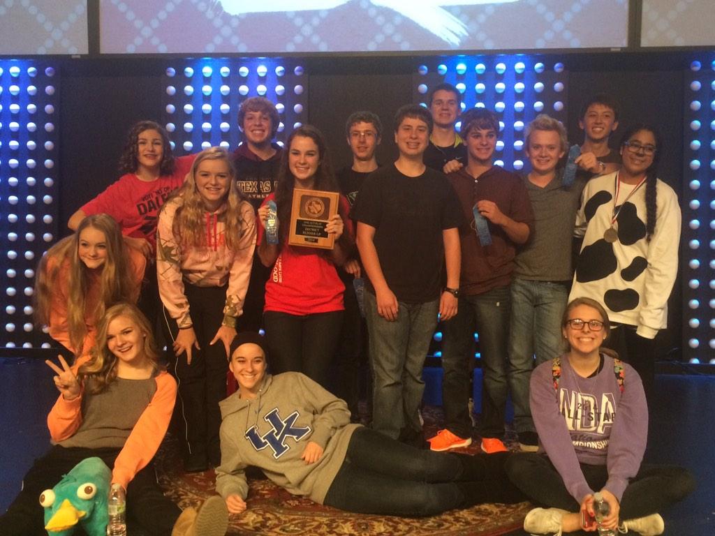 Wildcats win second at district One Act. Headed to state.