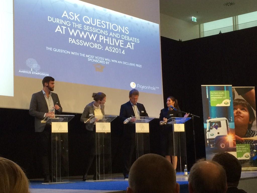 petersen_julie's tweet photo. "You can't seperate culture and strategy. The two belong together" Peder Tuborgh, CEO, Arla Foods #AS2014 http://t.co/8axZv48CDE
