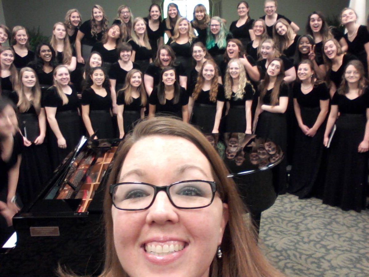 AsburyMusic's tweet image. And the award for best ensemble selfie goes to... the AUWomen&apos;s Choir! Where you at Orchestra? #AsburyU #AUWC