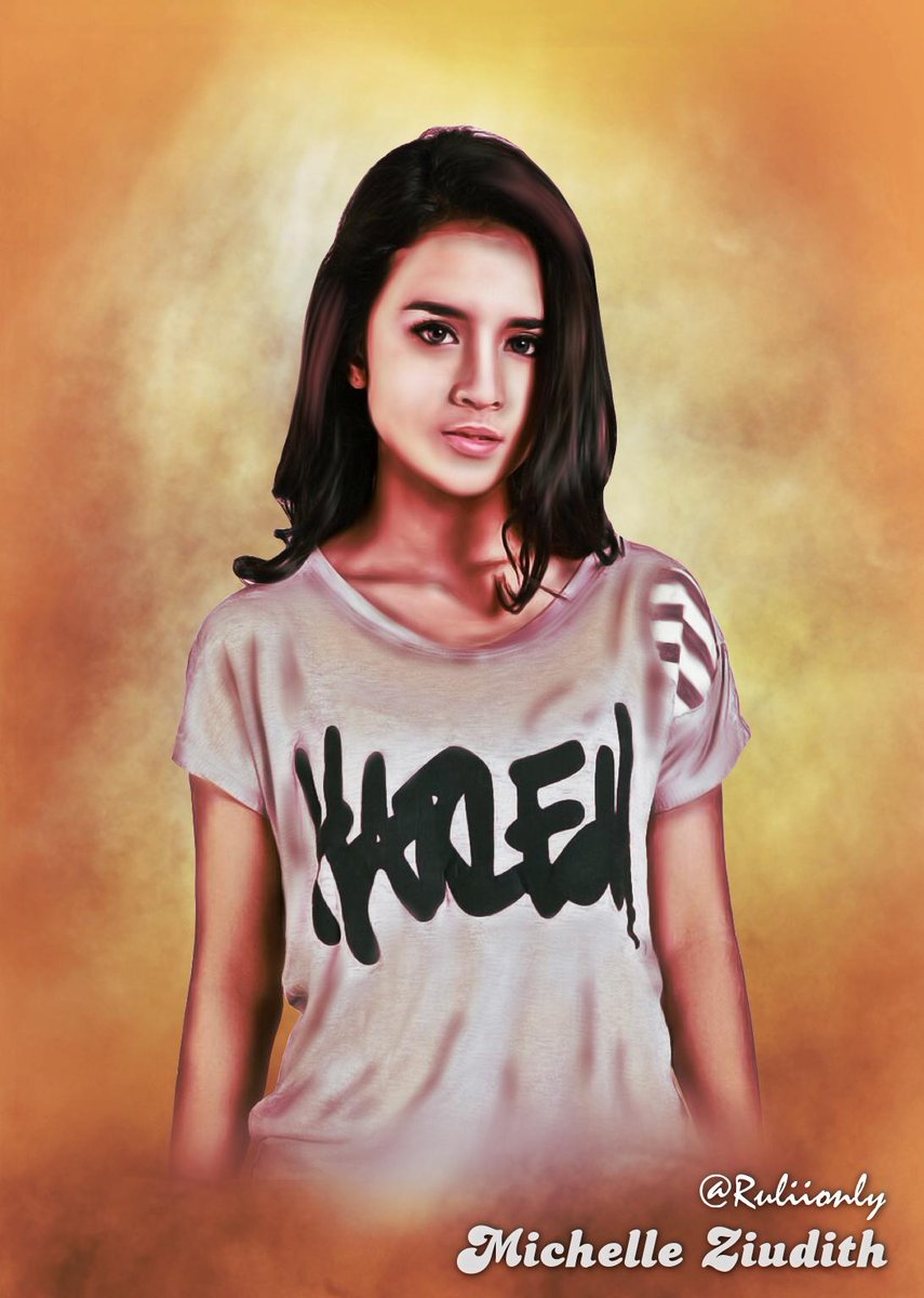 ruliionly's tweet photo. Painting Look si cantik @michelleziu  , semoga berkenan princess semoga suka http://t.co/Y0rdtjQlS3
