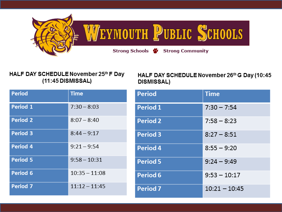 Weymouth High School (@weyhigh) on Twitter photo 