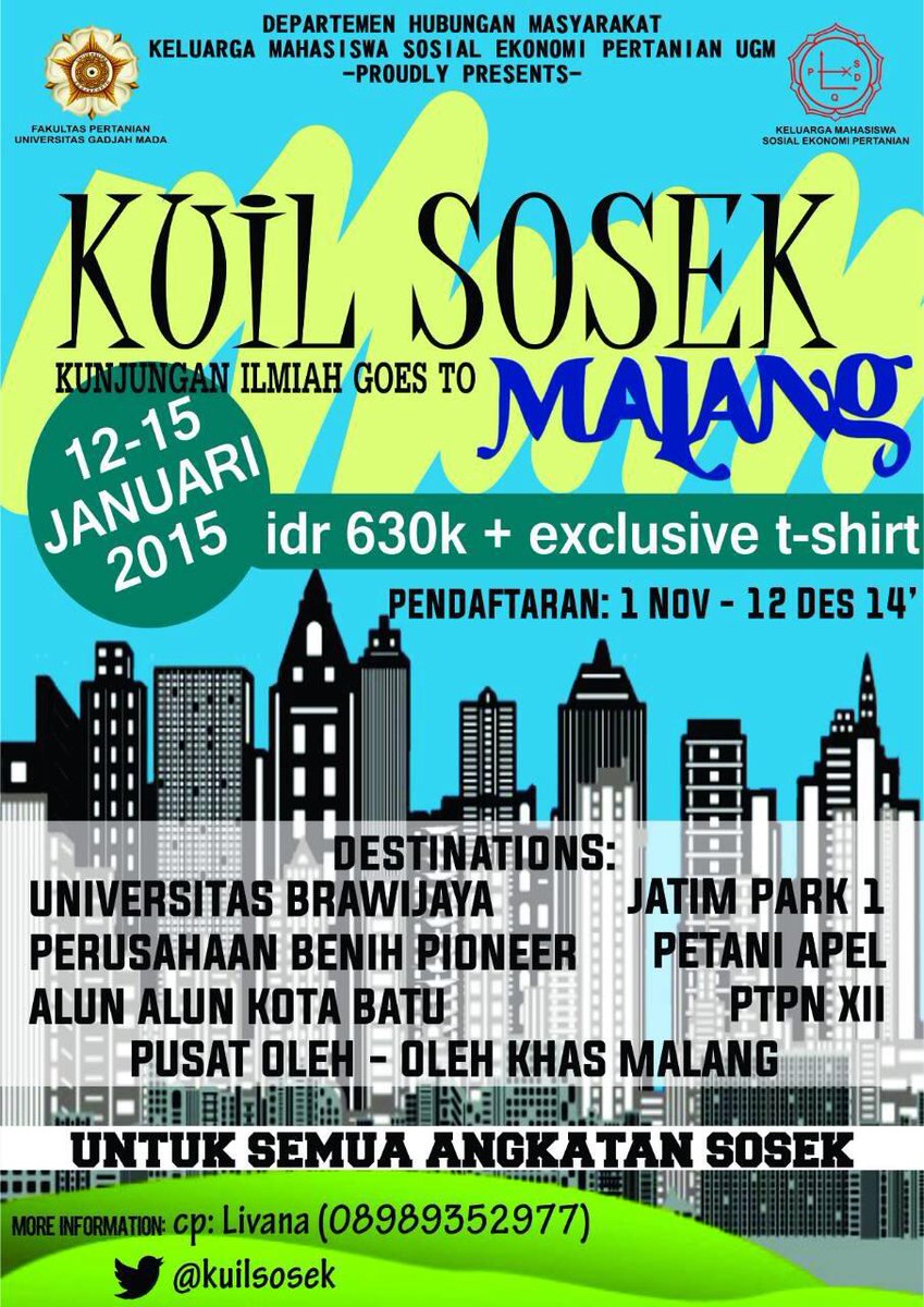 kuilsosek's tweet photo. @kevindede yuk ikutan KUIL "Kunjungan Ilmiah" yang pasti seru... Butuh info mention kita yaa. Kuota terbatas lho http://t.co/WRrt2YKL64