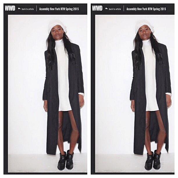 topmodelstacy's tweet photo. #Spotted on #WomensWearDaily @WWD for @assemblynewyork #nyfw #mbfw #newyork #model #adammodels #ANTM #StacyAnn http://t.co/vN7i8aUoHZ