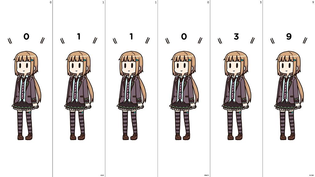 merkuchan's tweet image. 美雲このはちゃんクロックつくってみたよ #Instaclock #マスコットアプリ文化祭