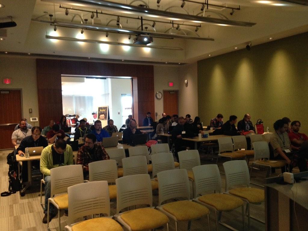 jacqueswoodcock's tweet image. Good turn out to hear about @virtPHP at #truenorthphp #tnphp