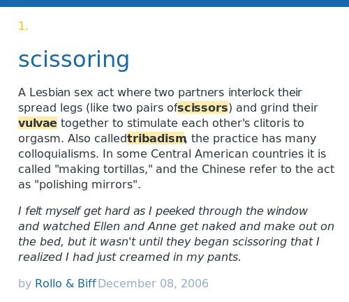 X Urban Dictionary Carebear 95 scissoring A Lesbian sex