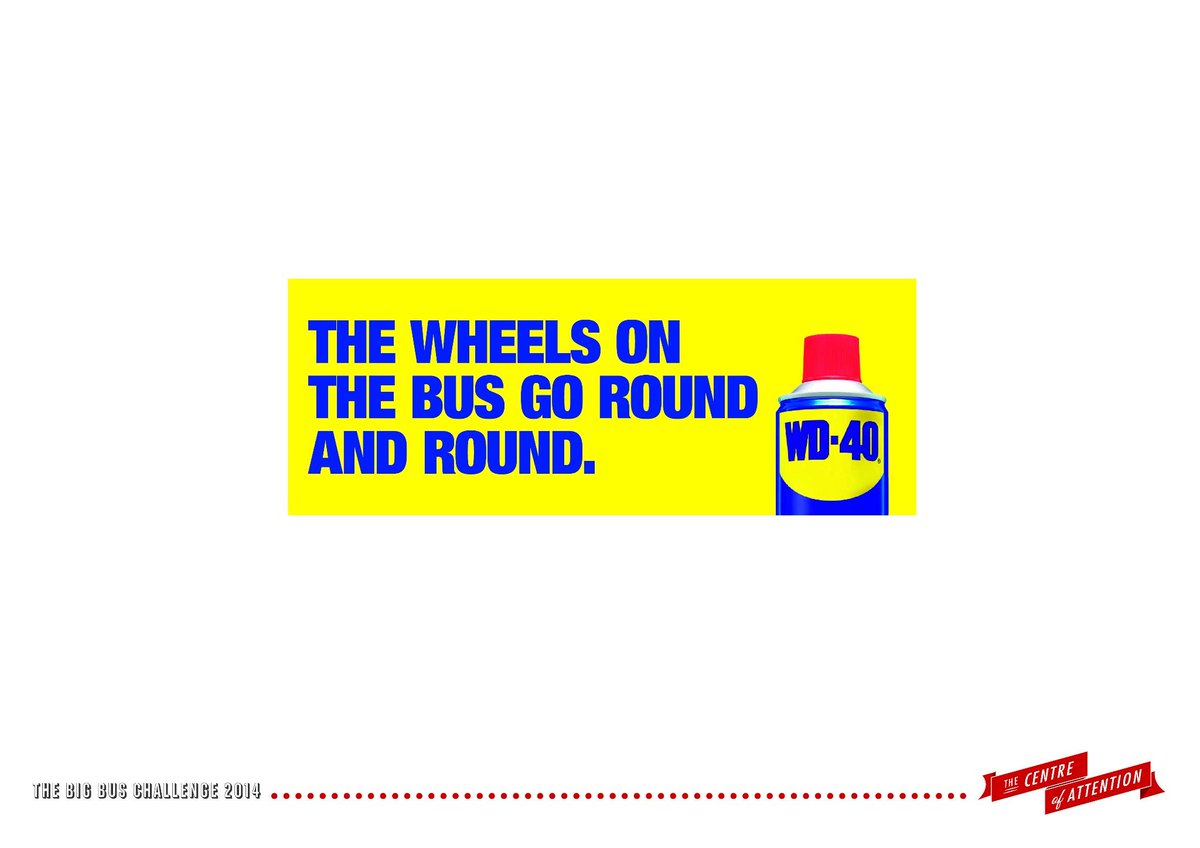 cogent_agency's tweet image. Our @OriginalWD40_UK work for the #BigBusChallenge