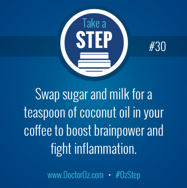 DrOz's tweet photo. The next time you need a coffee break, remember this tip #OzStep http://t.co/Mc6tThs3sY