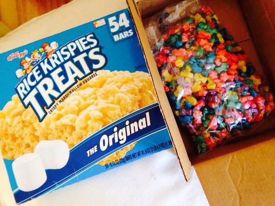 LOL who got me a 54 pack of rice crispies treats and 5 lbs of gummy bears?!?!? http://t.co/0dtqTjSa7<a href="/tag/mvsales"class="tags"><span>#mvsales</span></a>
