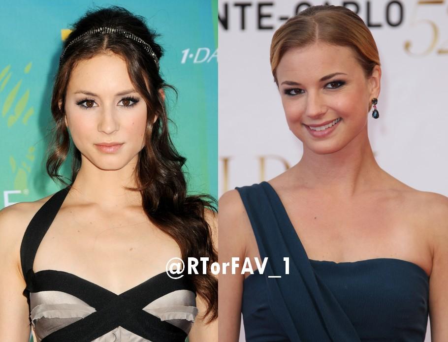RTorFAV_1's tweet photo. REQUESTED
RT for Troian Bellisario 
FAV for Emily VanCamp http://t.co/hgKXSxSpCS