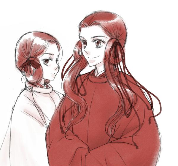 逆名 みづららくがき 帝は在位中は烏帽子をかぶらず狩衣着用もなし ので平常御引直衣 童形時も 殿上童は宿装束に下げみづら 総角結びは輪を長く取ったりした Http T Co Ijijp02n5s Twitter