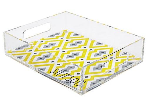 Check out our graphic personalized Jonathan Adler lucite trays featured in <a href="/redbookmag/">REDBOOK</a>! redbookmag.com/recipes-home/t…