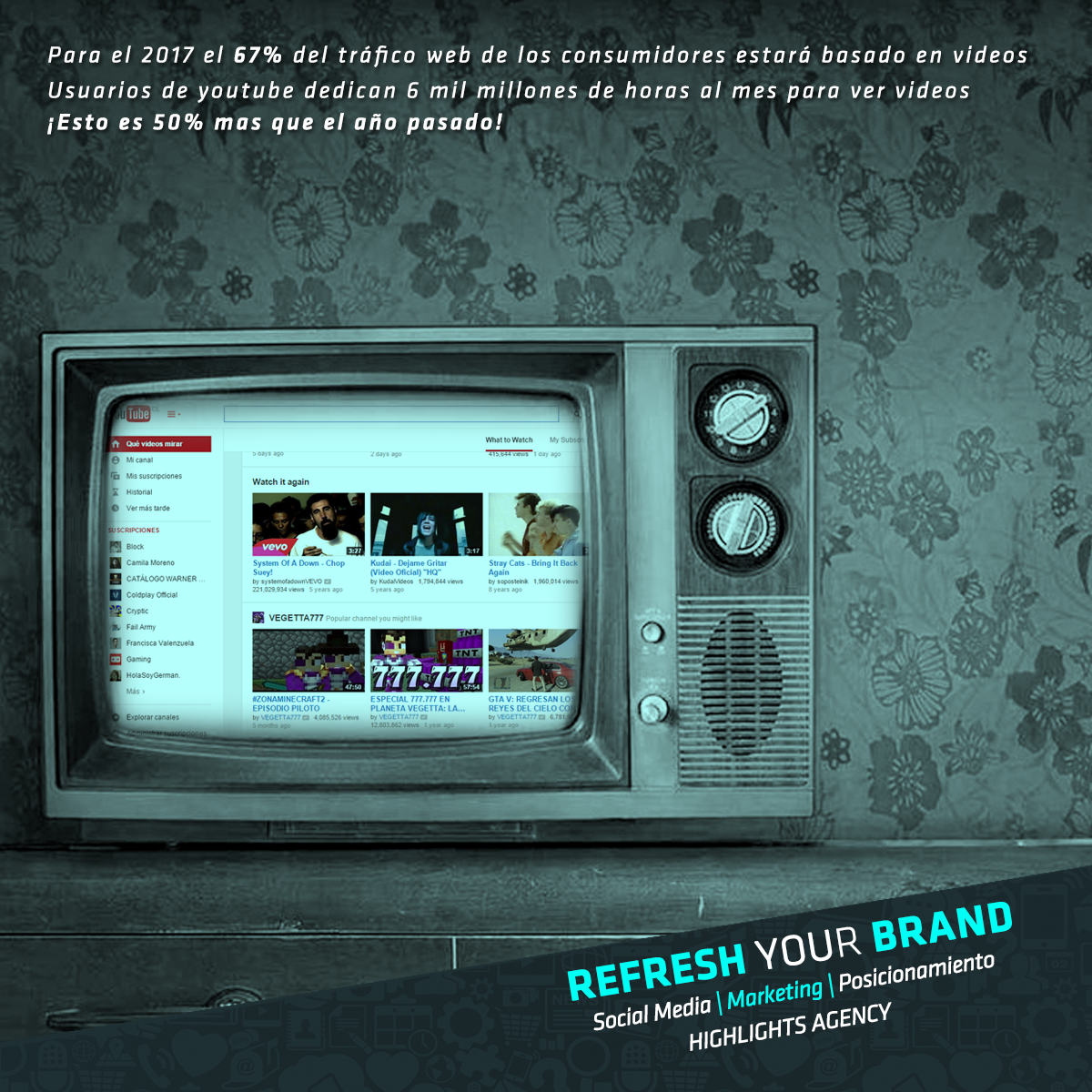 Highlights_Agen's tweet photo. ¿Qué estás esperando? ¡Demuestra la creatividad y genialidad de tu empresa a través de videos! #RefreshYourBrand http://t.co/pFmErxGSTC