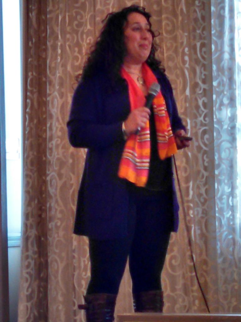 yourwebchicktm's tweet image. Such an animated, passionate speaker. Took  me 6 tries to get a clear shot of @jocolontonio! #SmallBizBootCamp