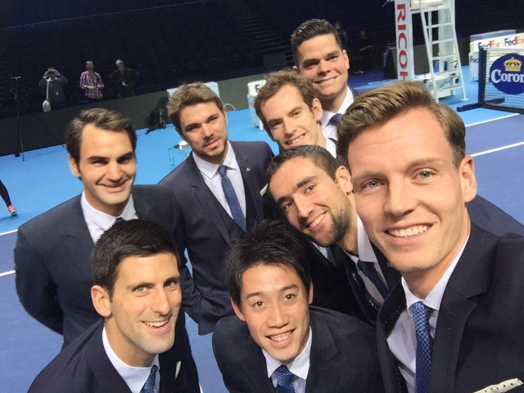 Championfie @rogerfederer @keinishikori @DjokerNole @cilic_marin @andy_murray @stanwawrinka @milosraonic