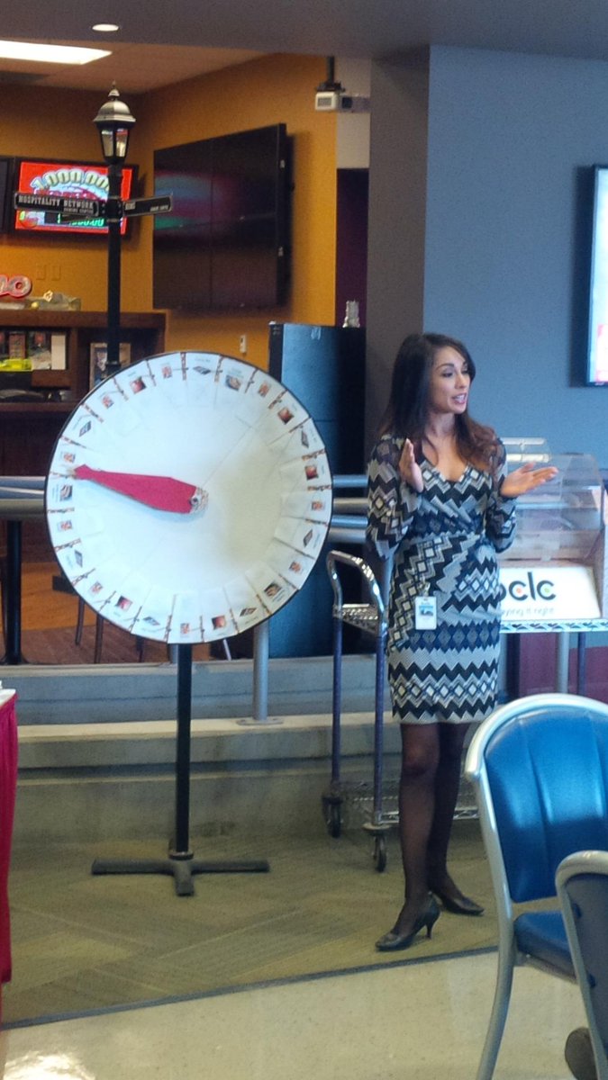 <a href="/GeralynBeaton/">Geralyn Alain</a> w/ @unitedwaytnc helps #Kamloops staff celebrate the more than $18,000 raised during our UW campaign!