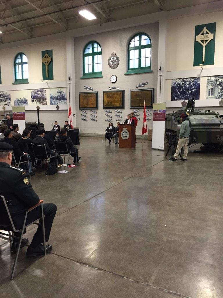 Judge Dillon inspires new #canadian citizens @ICCICC citizenship ceremony