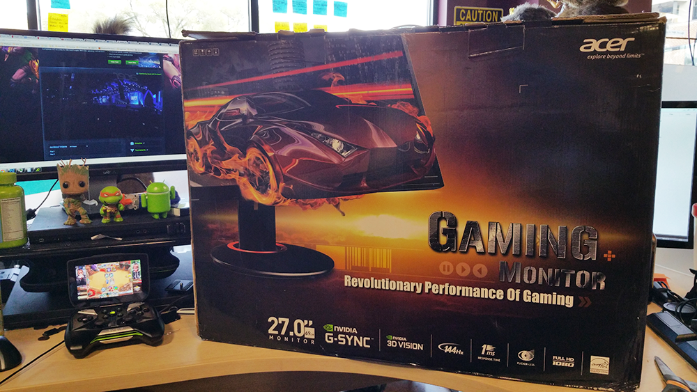 SrgntBallistic's tweet photo. I <3 @NVIDIAGeForce and @Acer. Thanks for this awesome 27" G-Sync Monitor! #Game24 #Mod24 #NewVideosSoon #SilkySmooth http://t.co/MI92Hd3FV1