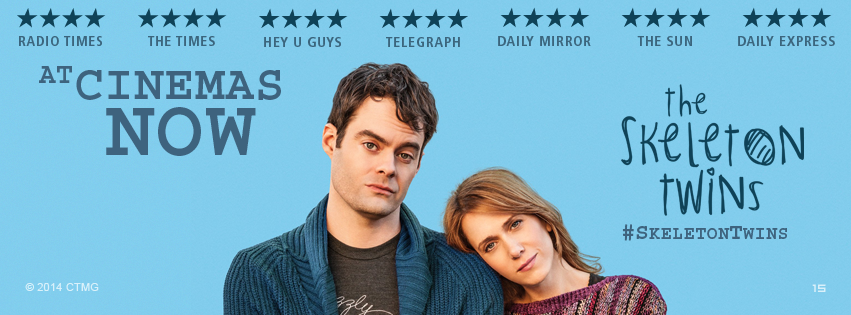 #SkeletonTwins is "Bleak, bone dry &amp; brilliant" says <a href="/thetimes/">The Times and The Sunday Times</a> - find out why, now!