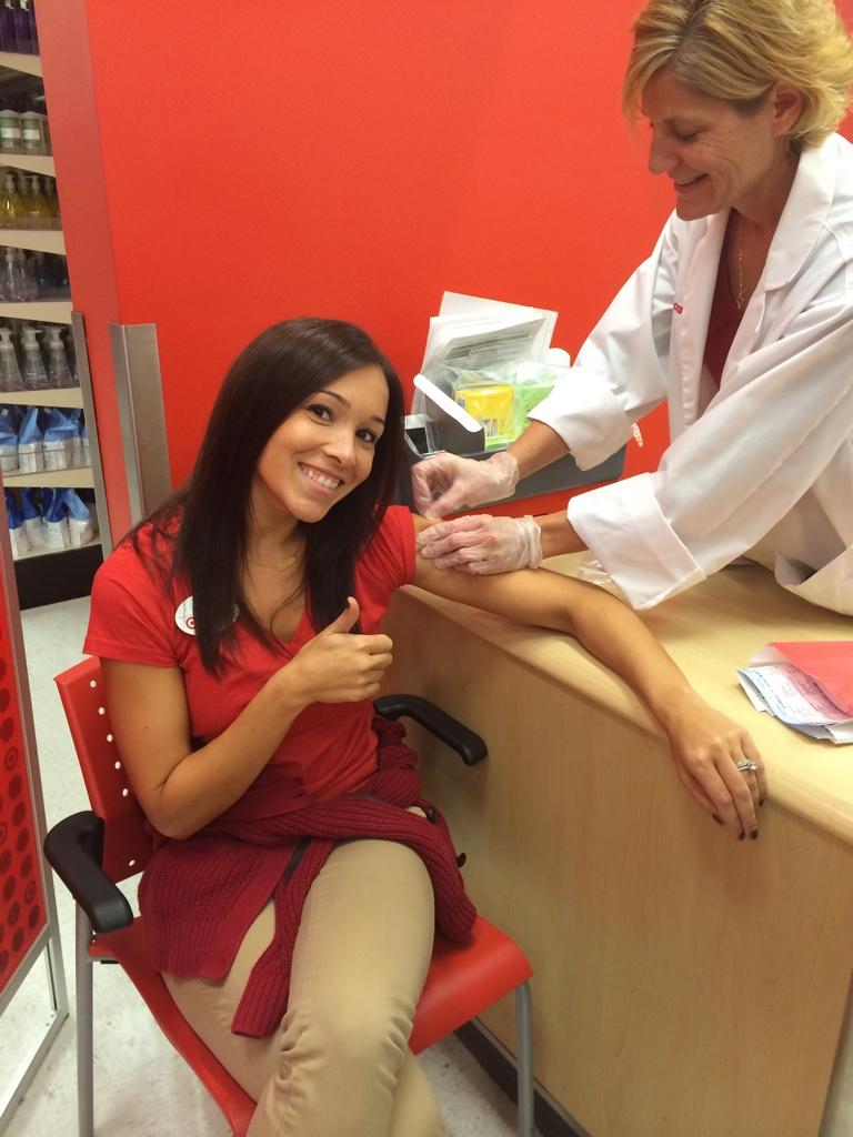 #RockTheShot D422 DTL getting her flu shot at Delran!! @JennaWalker422