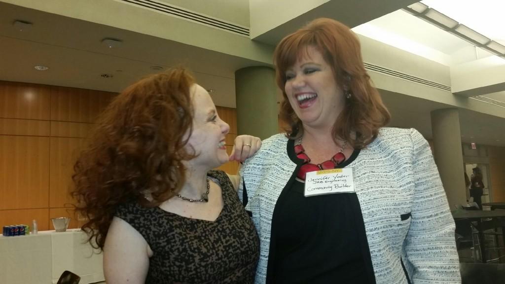 FireballDeena's tweet photo. #Fireballs #networking at #TME2014 @SMPSNewYork @carpediemvitam #LittleReds http://t.co/CuGtmQIhV7