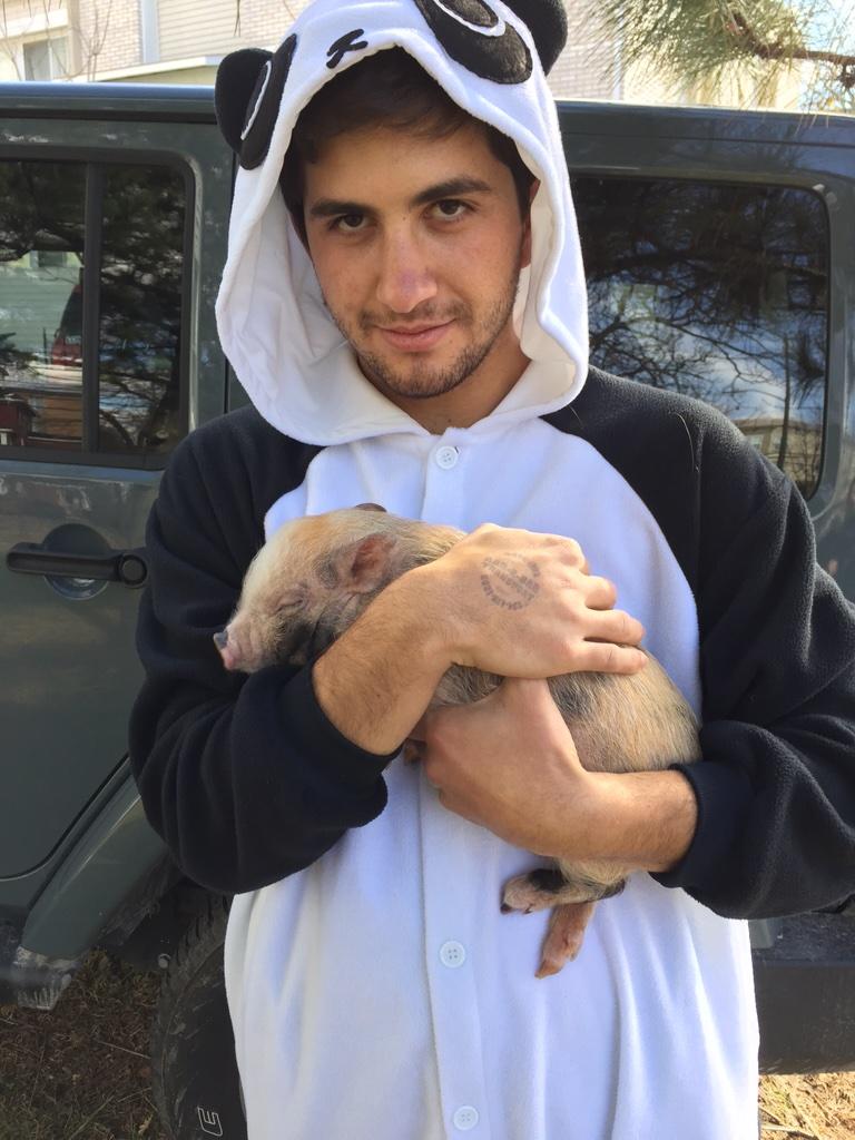 dmill's tweet photo. Stripped @IgnoranceIsKC of his #bae title this weekend and slapped on this guy for the weekend @JBraun110 #pandabae http://t.co/bzMfaEN1DS