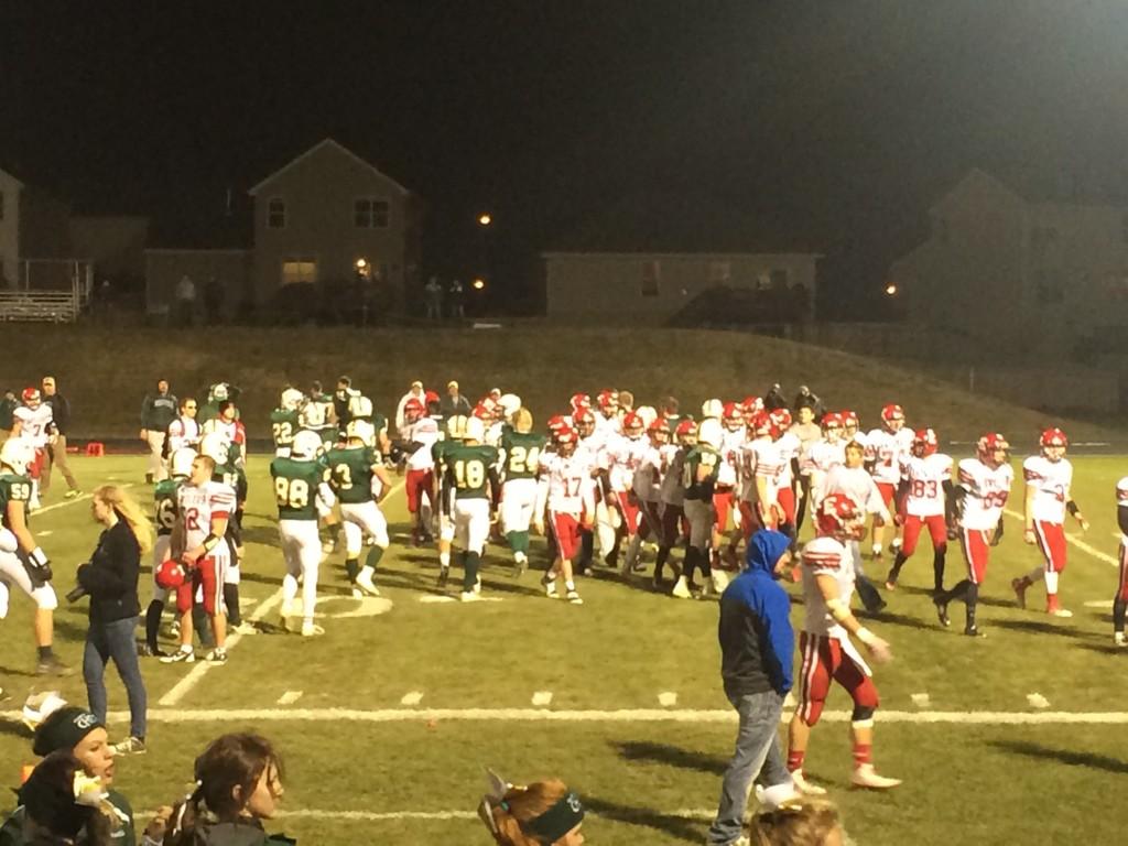 Game over! Great season! Elkhorn 10, Gretna 7!! Thank you SENIORS!