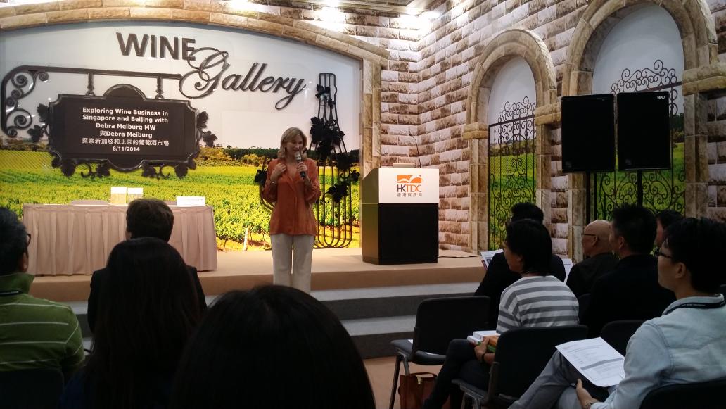 BonnieMWM's tweet photo. @DebraMeiburgMW book launch and signing of Singapore and Beijing Guides at Hall 3D, Wine Gallery, HKCEC #MWMevents http://t.co/JNPdM1dPjb