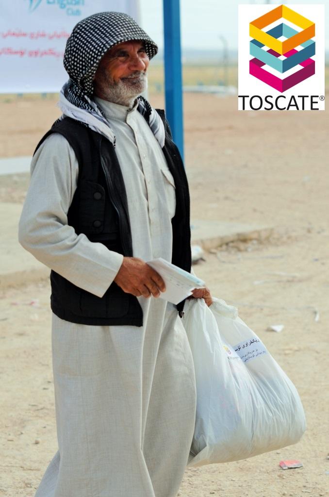 Toscate's tweet image. That #testimonial #Smile means a lot to us Sir!
A #Syrian #Refugee after #TOSCATE Distribution
