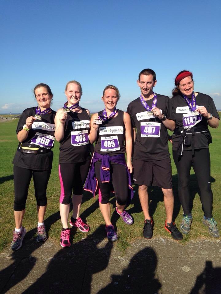 davinaskelly's tweet photo. Team YourSpace #wirralhalfmarathon http://t.co/ZSRSdQPJmE