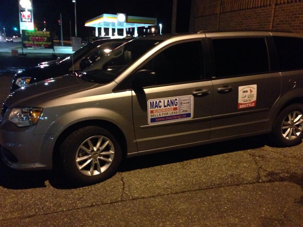 northbaycurling's tweet image. Shuttles are ready to go! Thanks to Mac Lang  &amp;amp; to our volunteer drivers 4 providing transportation at #CanadianMixed