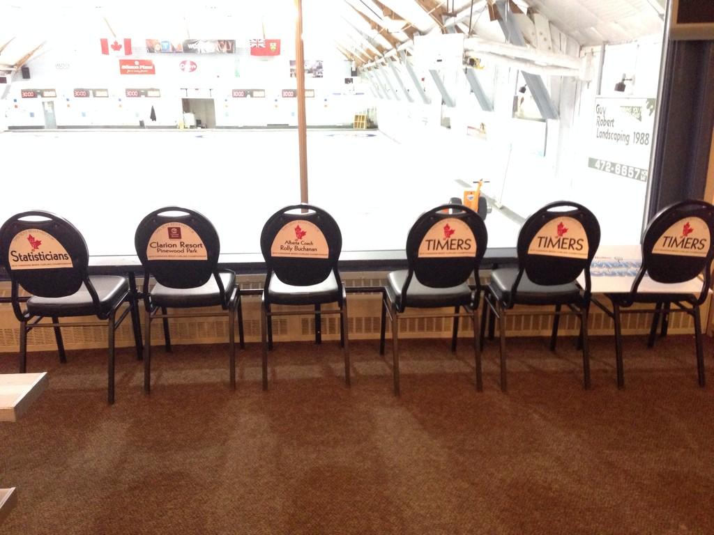 northbaycurling's tweet image. VIP seats are assigned. Front row seats for our biggest supporters! Getting pumped for the #CanadianMixed