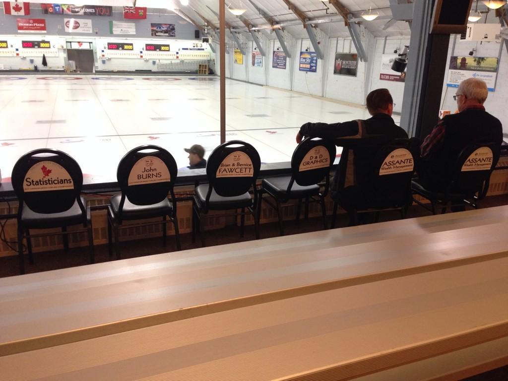 northbaycurling's tweet image. VIP seats are assigned. Front row seats for our biggest supporters! Getting pumped for the #CanadianMixed