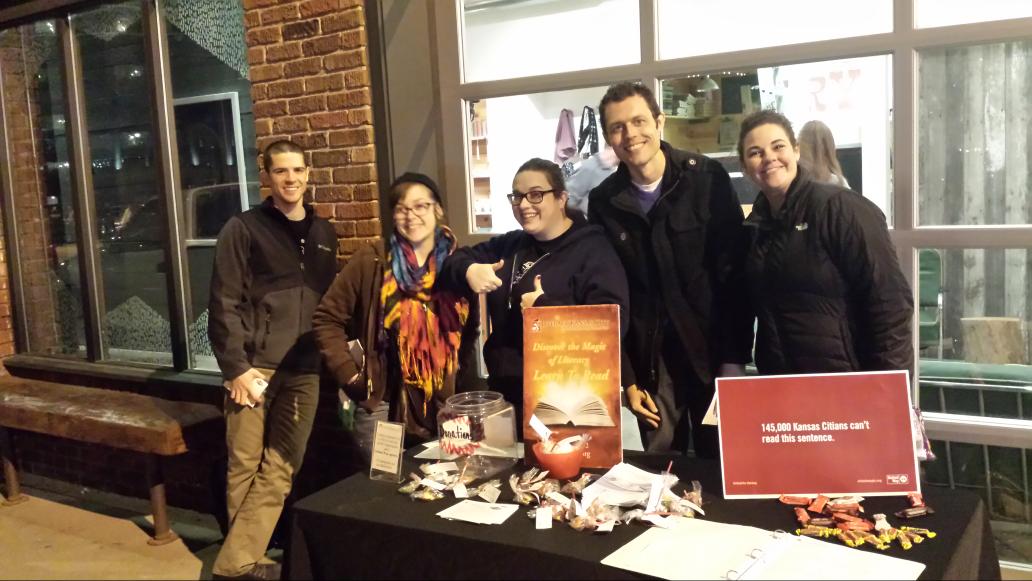 coogancarrie's tweet image. Literacy Kansas City at First Friday!