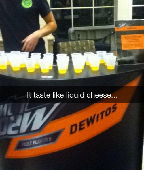 Good Sweet Lord, Pepsi Is Actually Testing A Doritos-Flavored Mountain Dew
bzfd.it/1xiSdyk