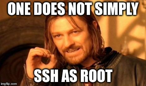 SSH as root