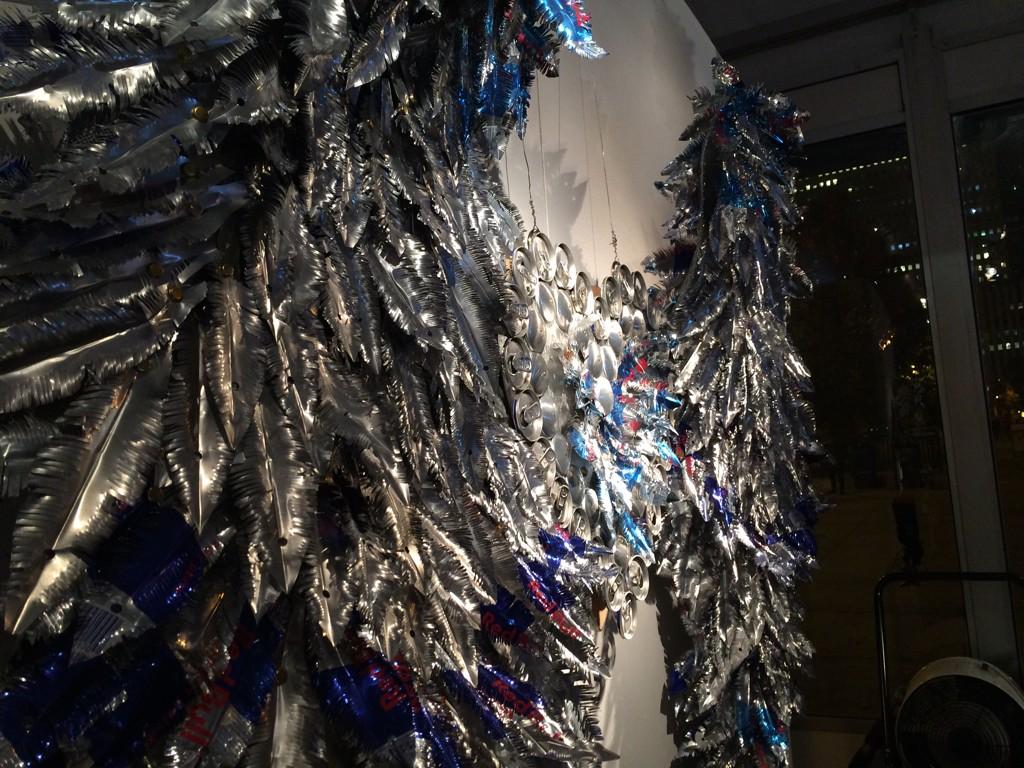 BreakthruBevIL's tweet photo. The amazing #heavenhelpme piece up-close. @redbullCHI #artofcan is open to all today-11/16 come and see it! http://t.co/qGSbY7QwMp
