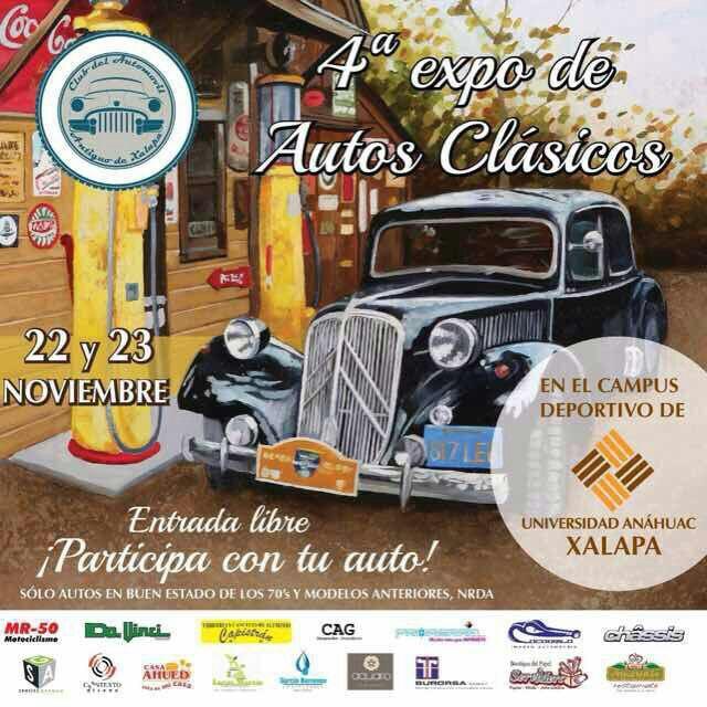 Muchas gracias al Club del Automóvil Antiguo de #Xalapa por la invitación a la 4a expo de Autos Clásicos.